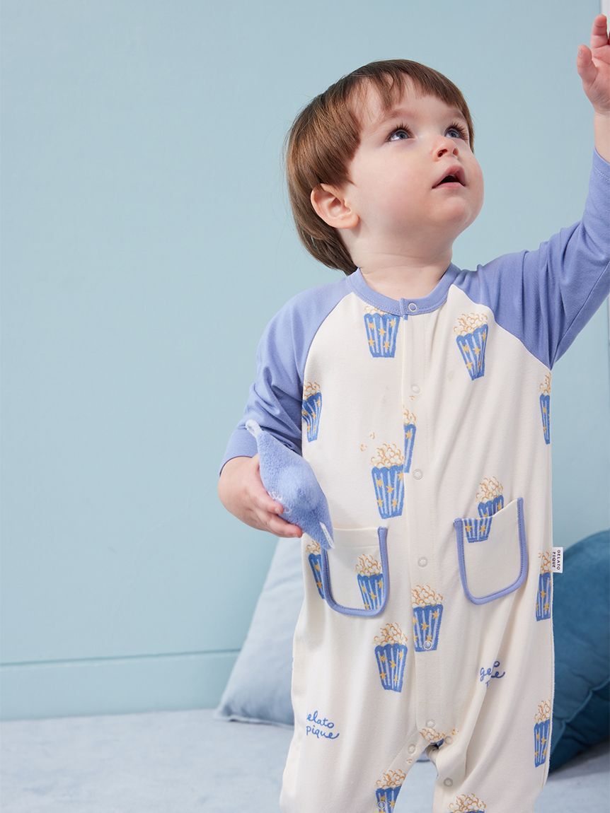 GELATO PIQUE KIDS & BABY「【BABY】ポップコーン柄ロンパース」|ロンパース|