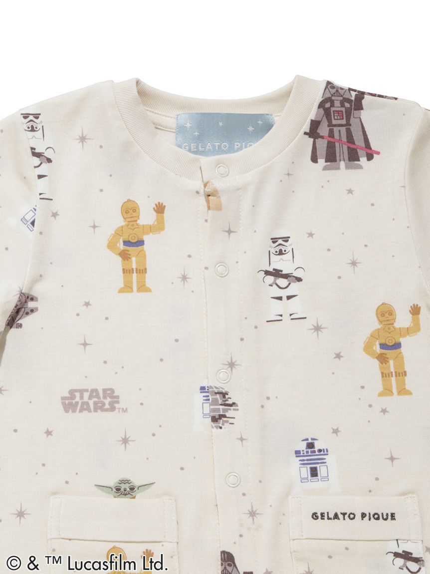 GELATO PIQUE KIDS & BABY「【STAR WARS】【ベビー】総柄半袖ロンパース」|ロンパース|
