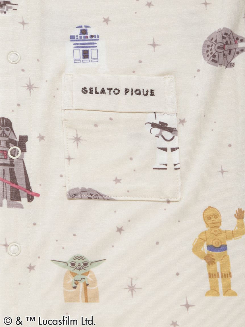 GELATO PIQUE KIDS & BABY「【STAR WARS】【ベビー】総柄半袖ロンパース」|ロンパース|