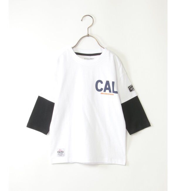 ikka kids「7分袖フェイクレイヤードT（120~160cm）」|Tシャツ・カットソー|オフホワイト
