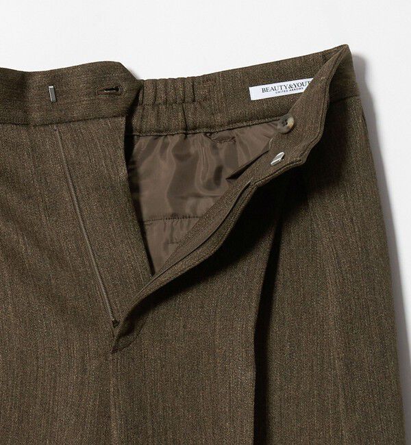 BEAUTY&YOUTH UNITED ARROWS「ツイードライク レイヤータック ワイドパンツ ウォッシャブル」|その他|