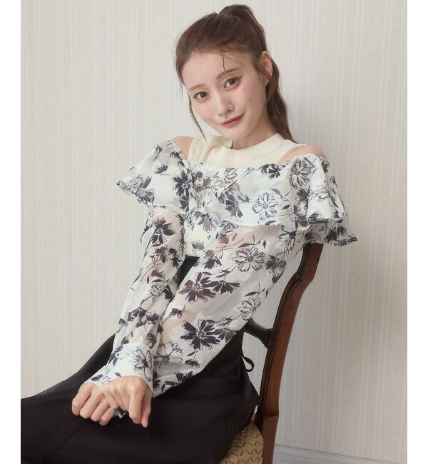  「ウエストきゅっとフリルワンピース」|ワンピース|