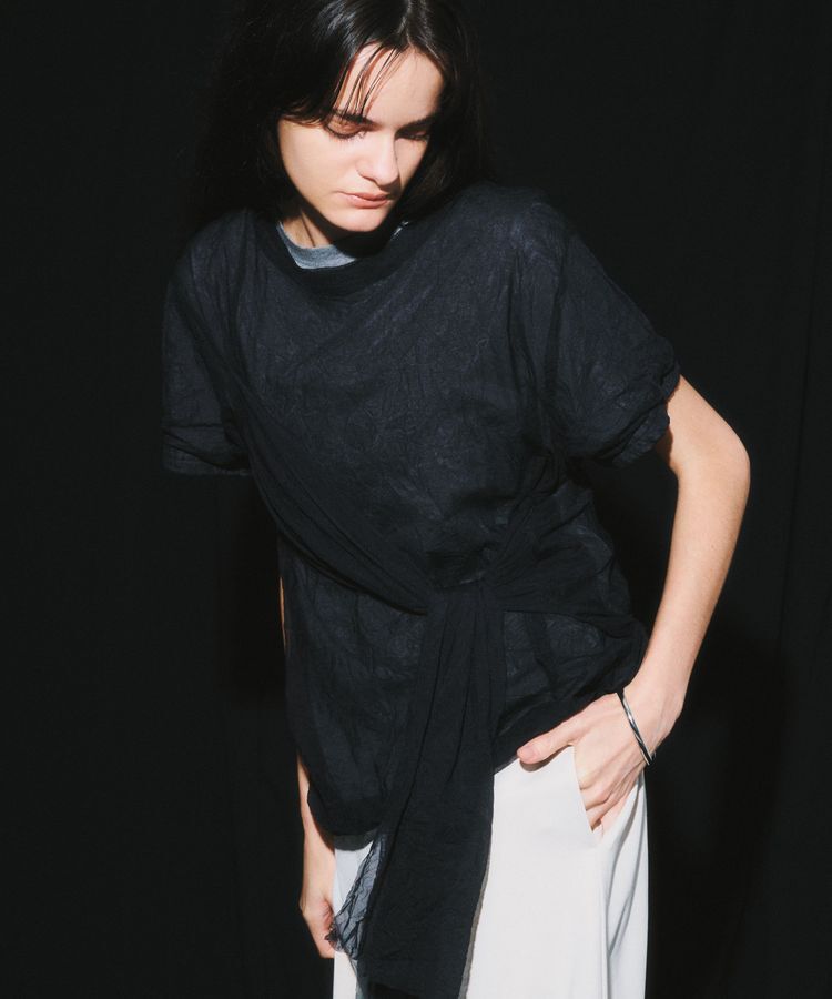 GARAGE OF GOOD CLOTHING「ワッシャーチュールレイヤードTシャツ」|Tシャツ・カットソー|