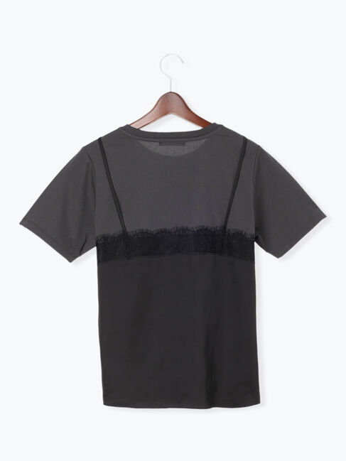 Te chichi「サテンキャミドッキングTシャツ」|Tシャツ・カットソー|