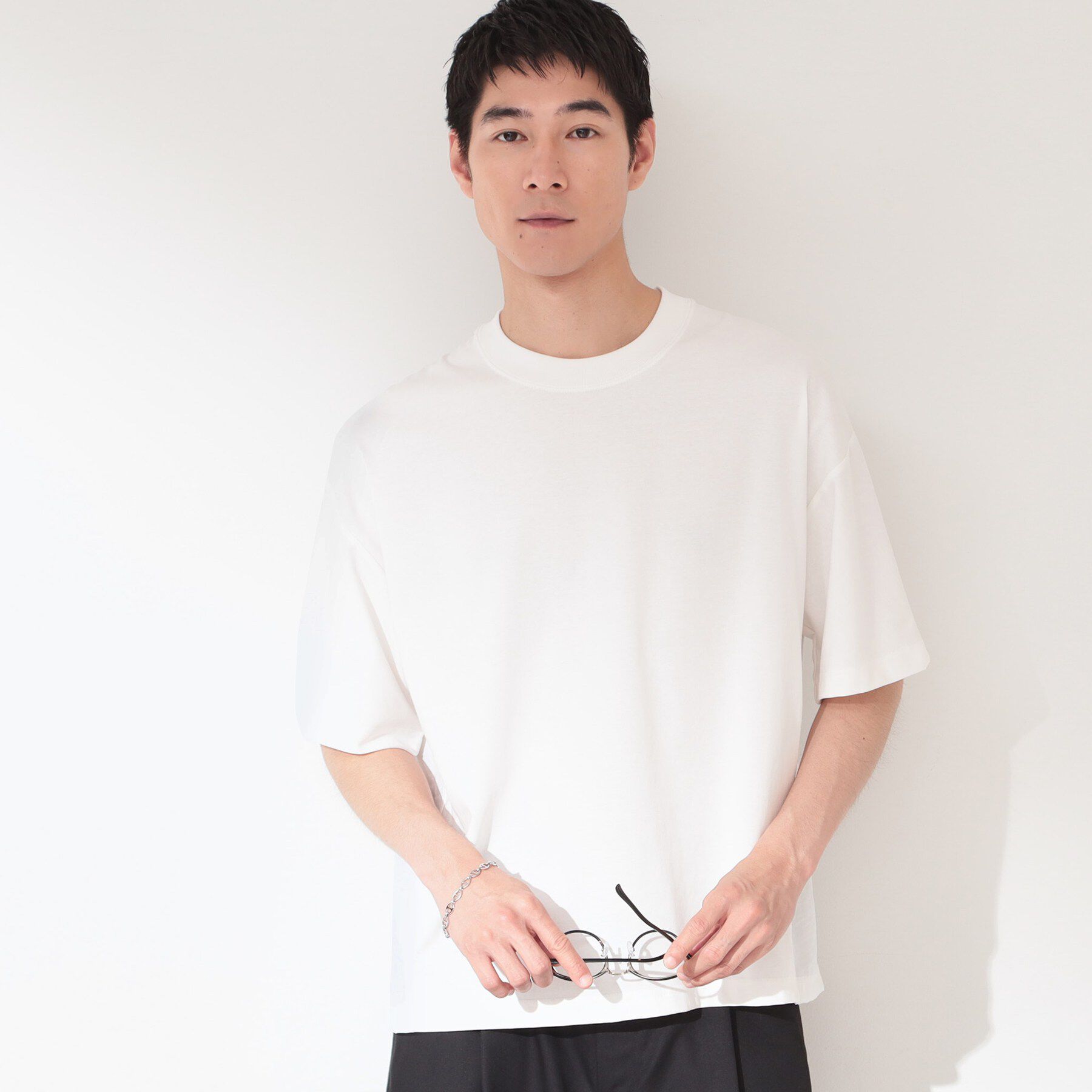 THE SHOP TK「【ゆったりシルエット】前後切り替え 半袖Tシャツ」|Tシャツ・カットソー|