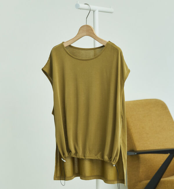 Doux archives「裾ドロストフレンチスリーブカットトップス」|タンクトップ|CAMEL