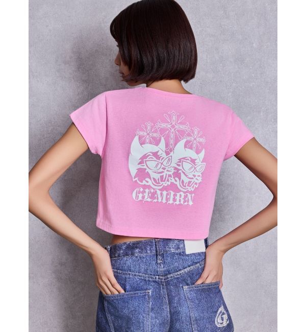 GYDA「GEMIBUNNYショートTシャツ」|Tシャツ・カットソー|ピンク