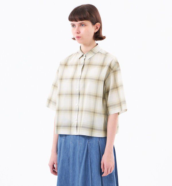 MACKINTOSH PHILOSOPHY「チェックボイルハーフスリーブシャツ」|シャツ・ブラウス|