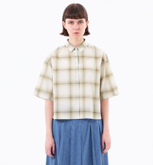 MACKINTOSH PHILOSOPHY「チェックボイルハーフスリーブシャツ」|シャツ・ブラウス|