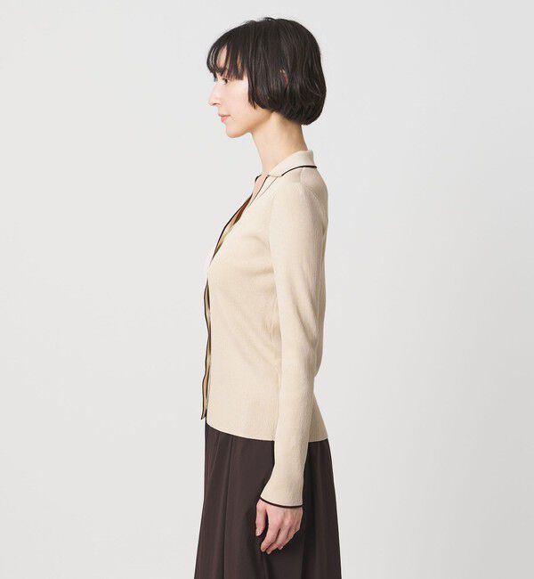 UNITED ARROWS「スキッパー リブカーディガン ‐ウォッシャブル‐」|カーディガン|
