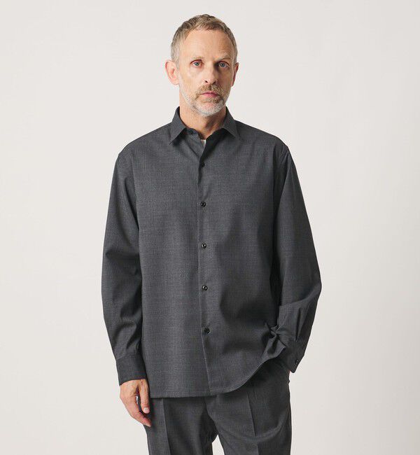 UNITED ARROWS「＜SOVEREIGN＞レギュラーカラー シャツ」|シャツ・ブラウス|MD.GRAY