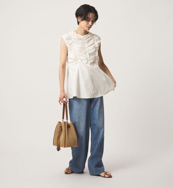 UNITED ARROWS green label relaxing「シャーリング ブラウス」|シャツ・ブラウス|