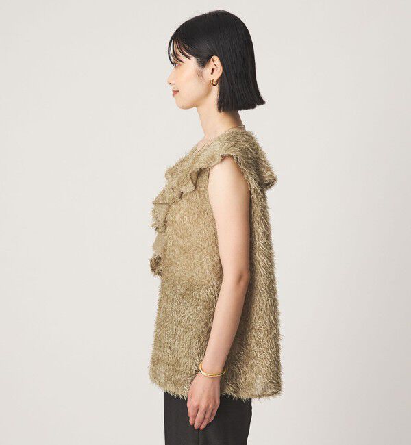 UNITED ARROWS green label relaxing「シアー ジャガード ノースリーブ ブラウス」|シャツ・ブラウス|