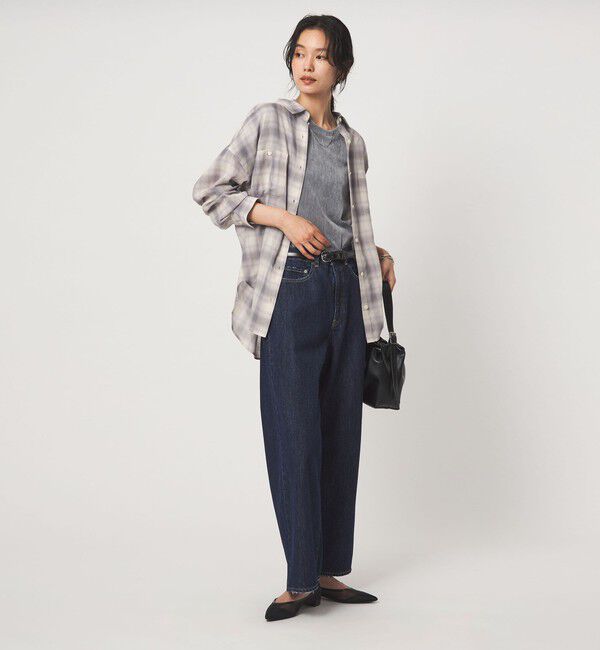 UNITED ARROWS green label relaxing「［size SHORTあり］シアー チェック シャツ」|シャツ・ブラウス|