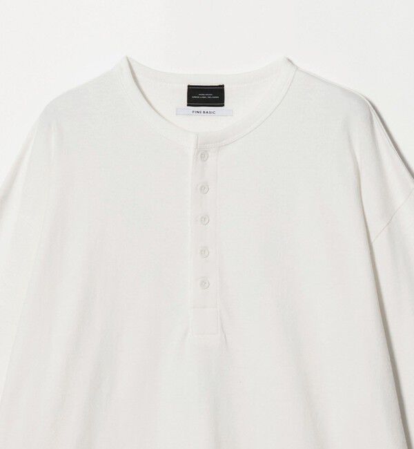 UNITED ARROWS green label relaxing「FINE BASIC ヴィンテージライク ヘンリーネック 長袖 カットソー Tシャツ」|Tシャツ・カットソー|