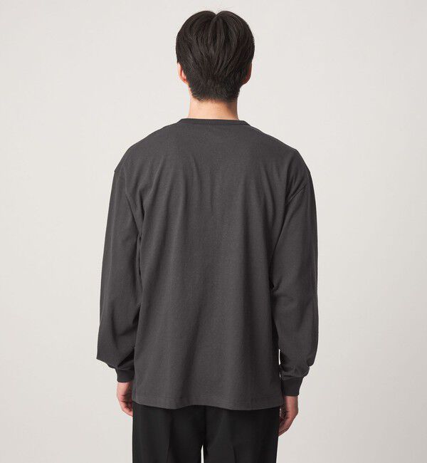 UNITED ARROWS green label relaxing「FINE BASIC ヴィンテージライク ヘンリーネック 長袖 カットソー Tシャツ」|Tシャツ・カットソー|
