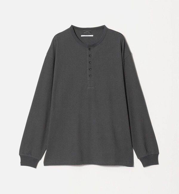 UNITED ARROWS green label relaxing「FINE BASIC ヴィンテージライク ヘンリーネック 長袖 カットソー Tシャツ」|Tシャツ・カットソー|