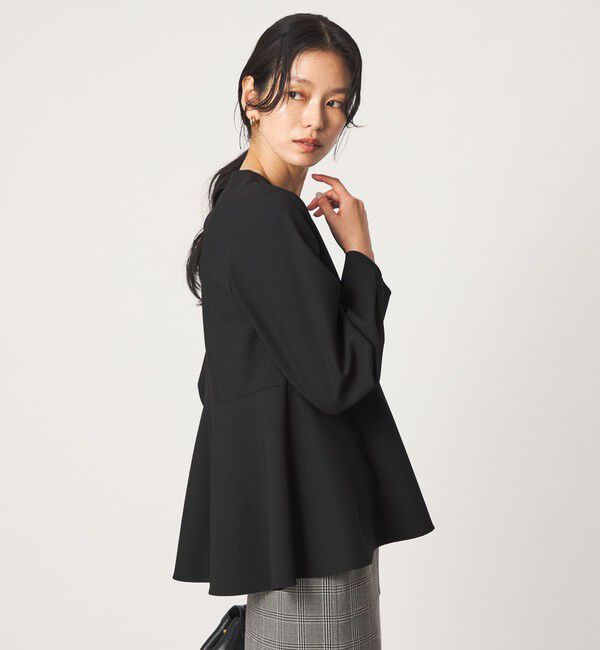 UNITED ARROWS green label relaxing「ライト ダブルクロス ブラウス ウォッシャブル ストレッチ」|シャツ・ブラウス|