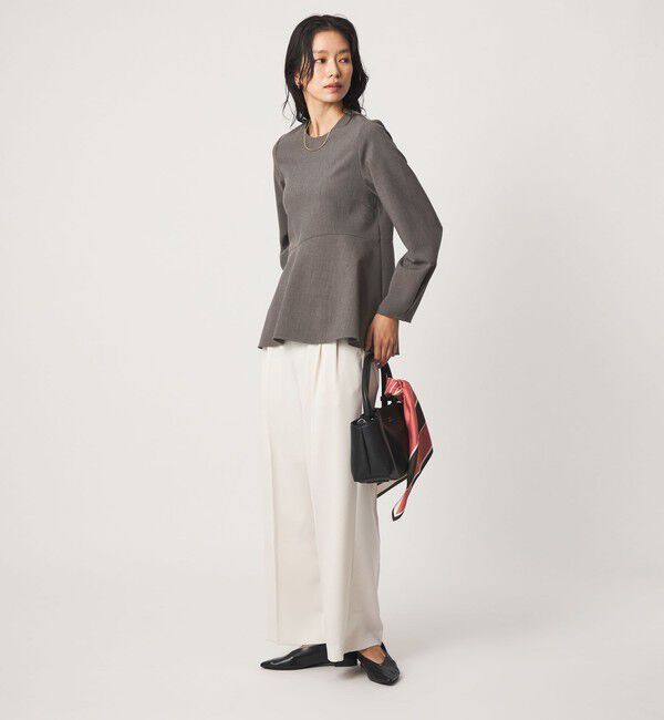 UNITED ARROWS green label relaxing「ライト ダブルクロス ブラウス ウォッシャブル ストレッチ」|シャツ・ブラウス|