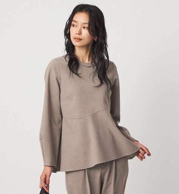 UNITED ARROWS green label relaxing「ライト ダブルクロス ブラウス ウォッシャブル ストレッチ」|シャツ・ブラウス|