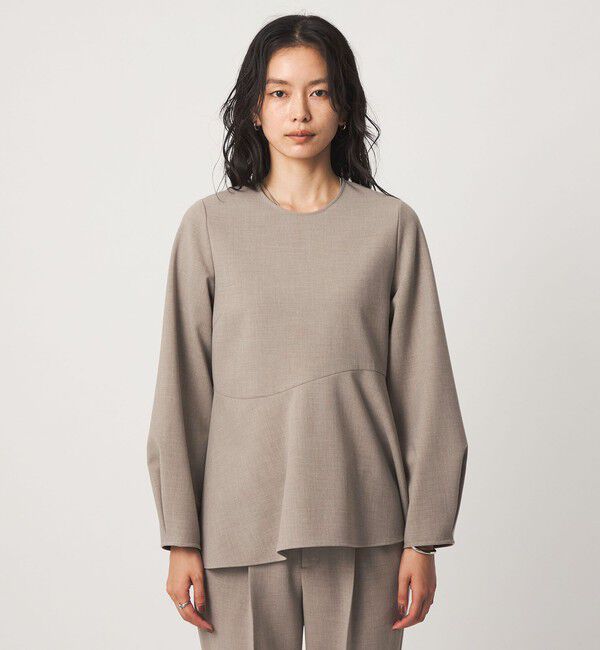 UNITED ARROWS green label relaxing「ライト ダブルクロス ブラウス ウォッシャブル ストレッチ」|シャツ・ブラウス|