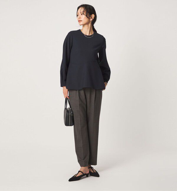 UNITED ARROWS green label relaxing「ライト ダブルクロス ブラウス ウォッシャブル ストレッチ」|シャツ・ブラウス|