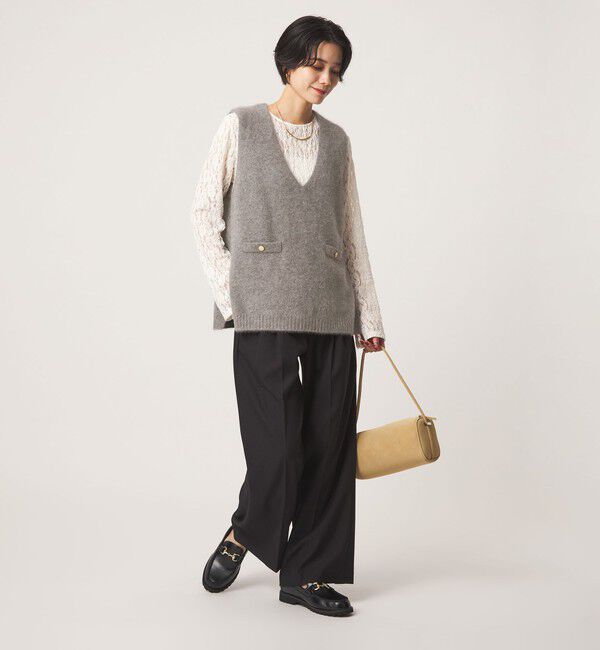 UNITED ARROWS green label relaxing「ヘアリー ニット ベスト」|ベスト・ジレ|