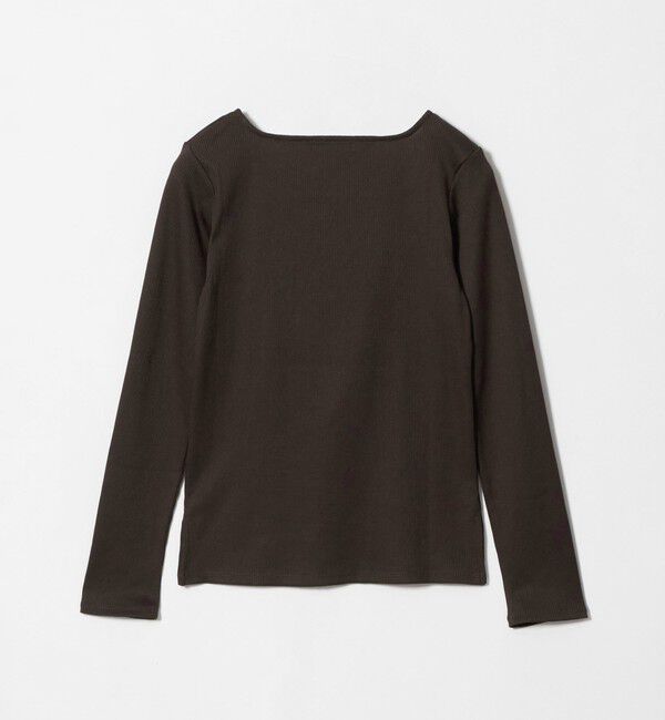 UNITED ARROWS green label relaxing「ブライトリブ スクエアネック ロングスリーブ カットソー」|Tシャツ・カットソー|