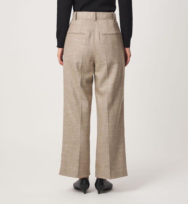 UNITED ARROWS green label relaxing「［size SHORT/TALLあり］スラブ ワイド ストレート パンツ」|スラックス|