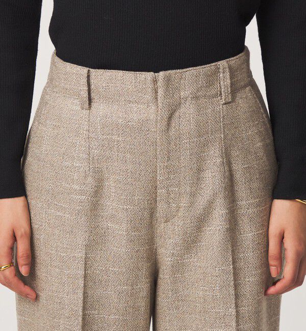 UNITED ARROWS green label relaxing「［size SHORT/TALLあり］スラブ ワイド ストレート パンツ」|スラックス|
