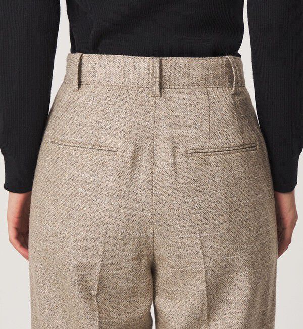 UNITED ARROWS green label relaxing「［size SHORT/TALLあり］スラブ ワイド ストレート パンツ」|スラックス|