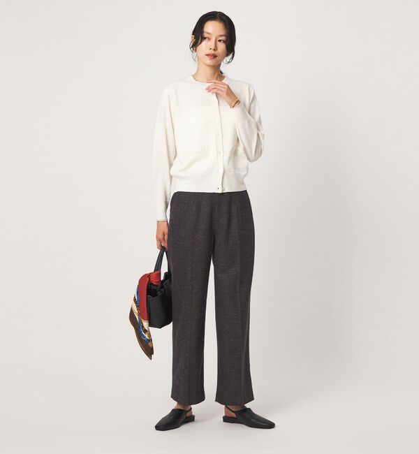 UNITED ARROWS green label relaxing「［size SHORT/TALLあり］スラブ ワイド ストレート パンツ」|スラックス|