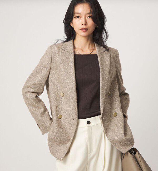 UNITED ARROWS green label relaxing「［size SHORTあり］スラブ ダブルジャケット」|テーラードジャケット|
