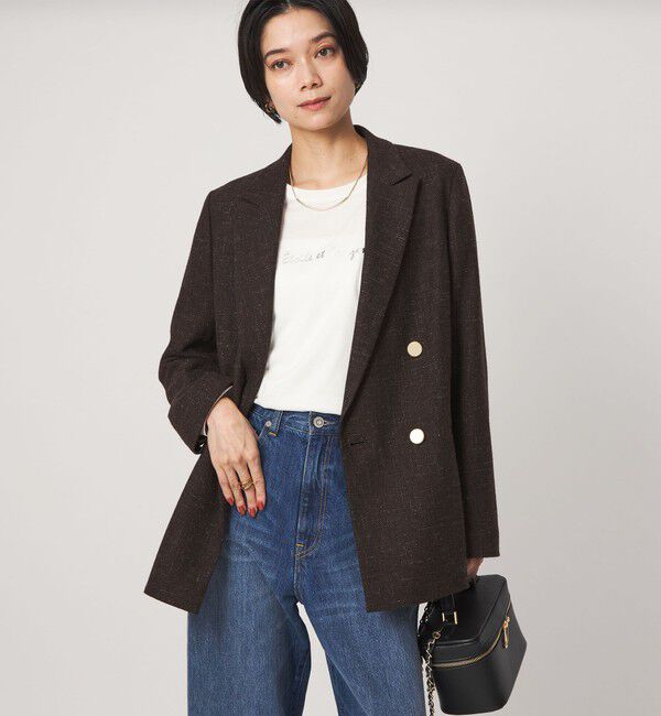 UNITED ARROWS green label relaxing「［size SHORTあり］スラブ ダブルジャケット」|テーラードジャケット|