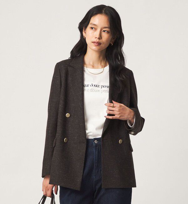 UNITED ARROWS green label relaxing「［size SHORTあり］スラブ ダブルジャケット」|テーラードジャケット|