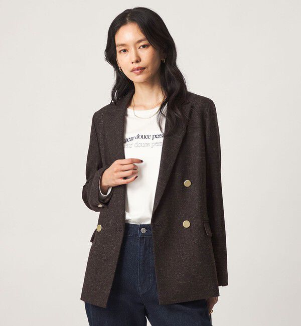 UNITED ARROWS green label relaxing「［size SHORTあり］スラブ ダブルジャケット」|テーラードジャケット|