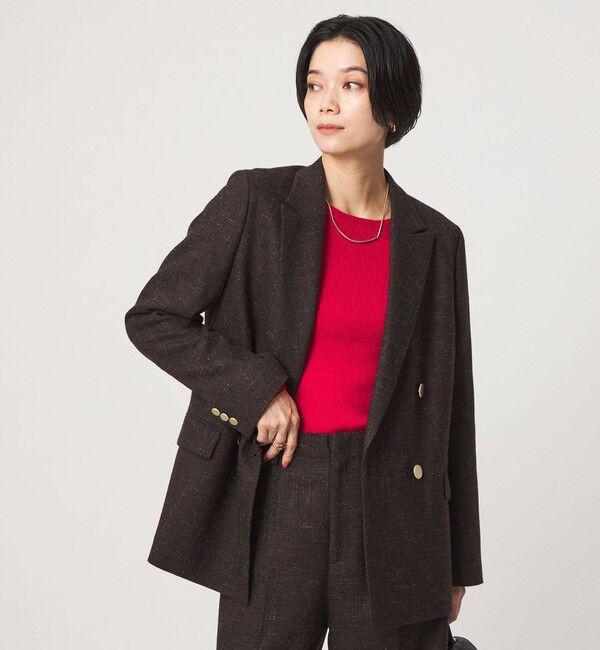 UNITED ARROWS green label relaxing「［size SHORTあり］スラブ ダブルジャケット」|テーラードジャケット|