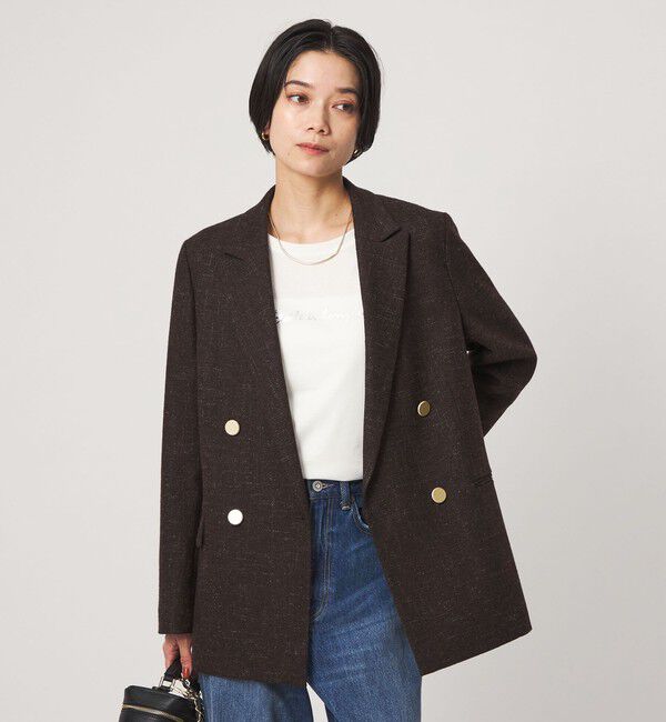 UNITED ARROWS green label relaxing「［size SHORTあり］スラブ ダブルジャケット」|テーラードジャケット|