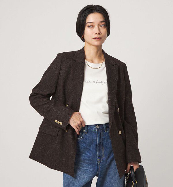 UNITED ARROWS green label relaxing「［size SHORTあり］スラブ ダブルジャケット」|テーラードジャケット|
