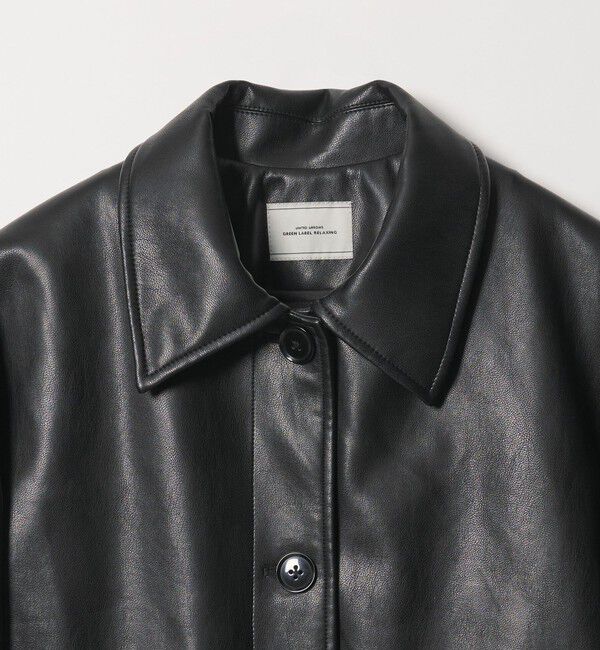 UNITED ARROWS green label relaxing「【WEB限定】＜at ease＞レザーライク ブルゾン」|その他|