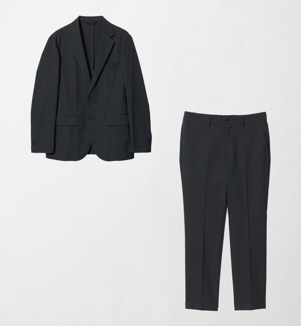UNITED ARROWS green label relaxing「【WEB限定】JUST fit ウールライク ナロー セットアップ ジャケット＆パンツ -ストレッチ-」|スーツ|DK.GRAY