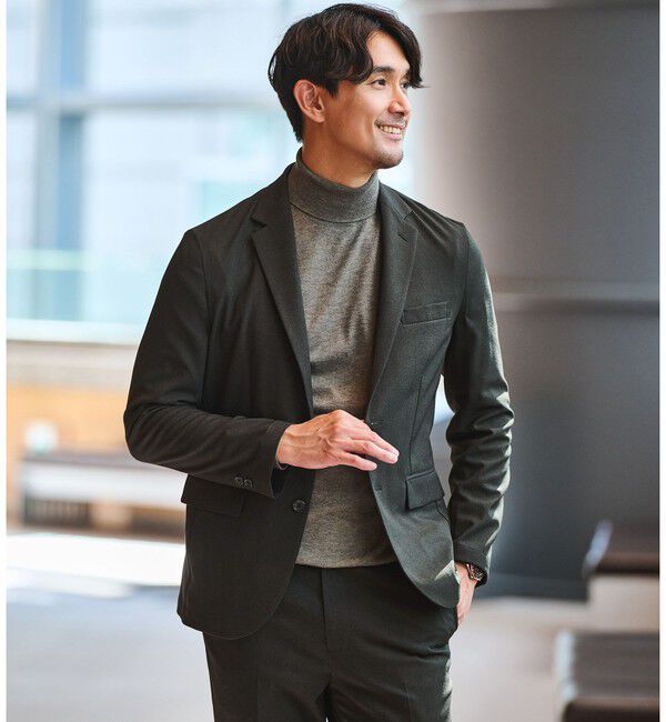 UNITED ARROWS green label relaxing「【WEB限定】JUST fit ウールライク ナロー セットアップ ジャケット＆パンツ -ストレッチ-」|スーツ|