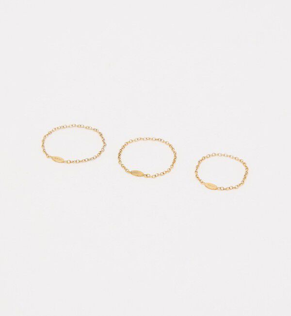 BEAUTY&YOUTH UNITED ARROWS「＜33&times;by Preek＞シン チェーン 3セット リング/3P」|リング|