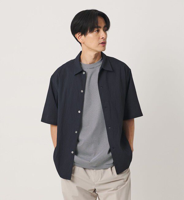 BEAUTY&YOUTH UNITED ARROWS「ヨウリュウ キャンプカラー シャツ FORM型 吸水速乾 通気性」|シャツ・ブラウス|