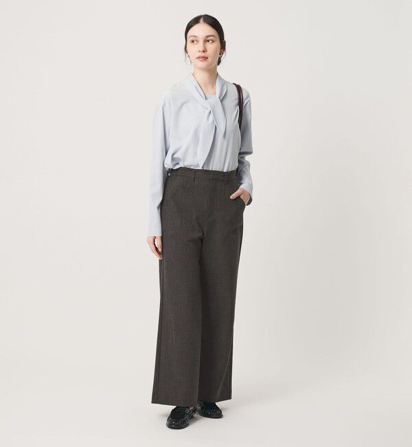 BEAUTY&YOUTH UNITED ARROWS「【WEB限定 Wardrobe DAILY MINIMAL】メランジ ステッチワイドパンツ ウォッシャブル」|スラックス|