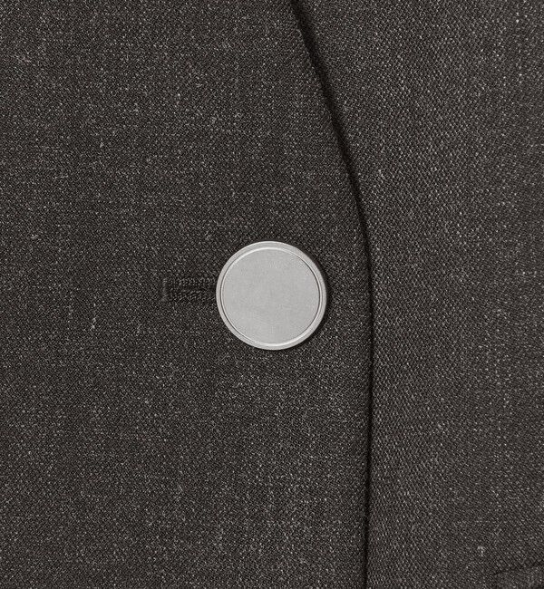 BEAUTY&YOUTH UNITED ARROWS「【WEB限定 Wardrobe DAILY MINIMAL】メランジ ダブルノーカラージャケット ウォッシャブル」|ノーカラージャケット|
