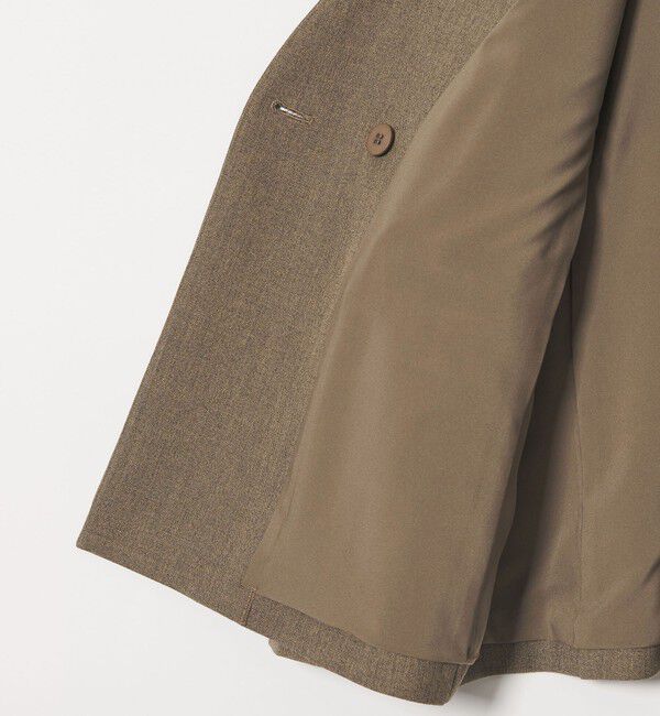 BEAUTY&YOUTH UNITED ARROWS「【WEB限定 Wardrobe DAILY MINIMAL】メランジ ダブルノーカラージャケット ウォッシャブル」|ノーカラージャケット|