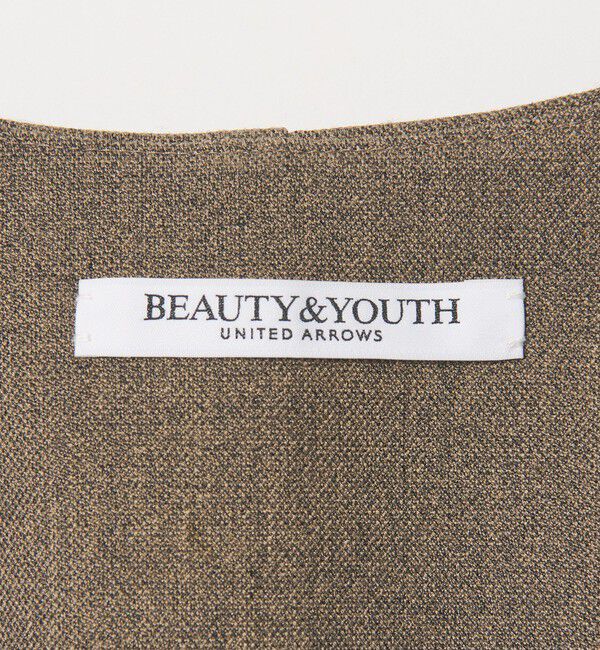 BEAUTY&YOUTH UNITED ARROWS「【WEB限定 Wardrobe DAILY MINIMAL】メランジ ダブルノーカラージャケット ウォッシャブル」|ノーカラージャケット|