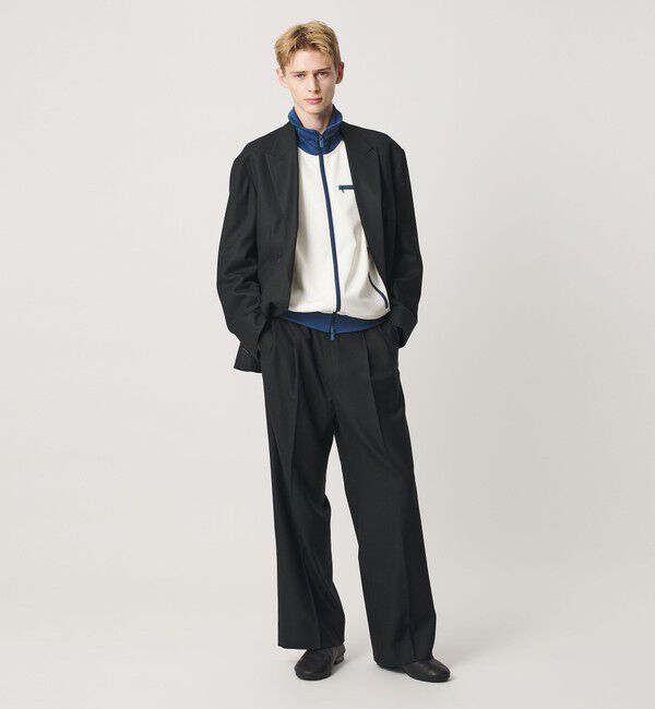 BEAUTY&YOUTH UNITED ARROWS「N/SUIT サキソニー 2プリーツ ワイド スラックス」|チノ|