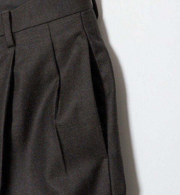 BEAUTY&YOUTH UNITED ARROWS「N/SUIT サキソニー 2プリーツ ワイド スラックス」|チノ|